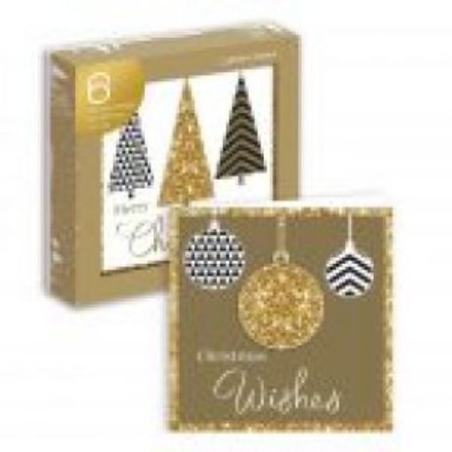Picture of Card-6 Handcrafted Glittered Christmas Cards