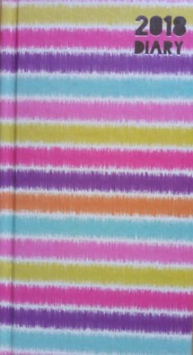 Picture of Slim 2018 Journal-Week To View (Rainbow Stripes)