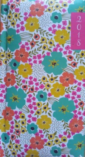 Picture of Slim 2018 Journal-Week To View (Flower Design)