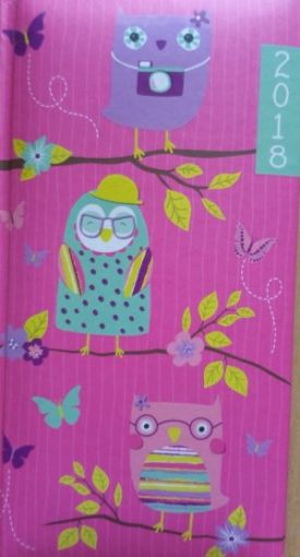 Picture of Slim 2018 Journal-Week To View (Lovely Pinks Design)