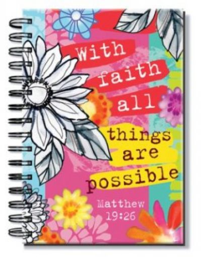 Picture of With Faith All Things Are Possible, Floral Journal