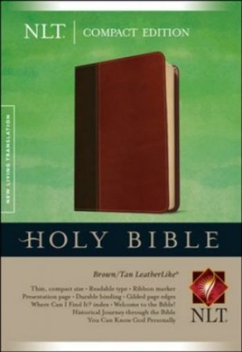 Picture of Nlt Holy Bible - Compact Edition - Leather - Brown