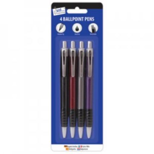 Picture of 4 Ballpoint Pens - Black Ink