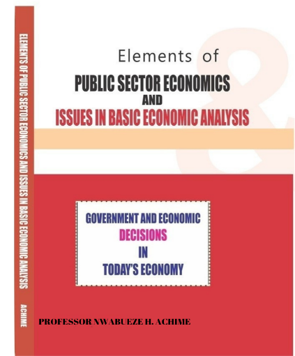 Picture of ELEMENTS OF PUBLIC SECTOR ECONOMICS AND ISSUES IN BASIC ECONOMIC ANALYSIS