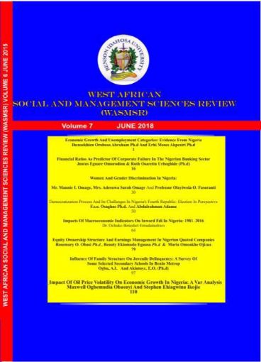 Picture of WEST AFRICAN SOCIAL AND MANAGEMENT SCIENCES REVIEW(WASMSR) VOLUME 7