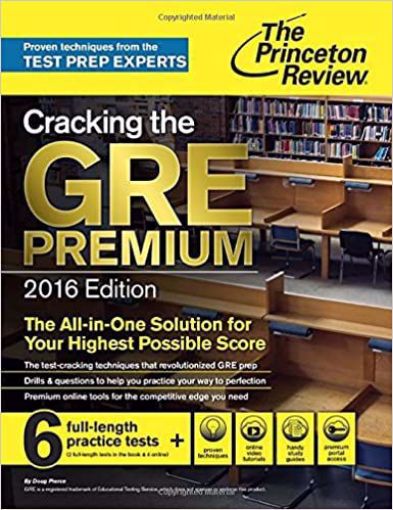 Picture of Cracking The Gre Premium Edition With 6 Practice Tests, 2016 (Graduate School Test Preparation)