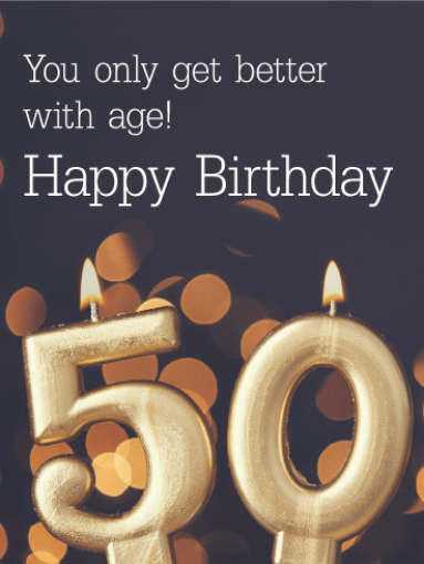 Picture of Card - Happy Birthday 50