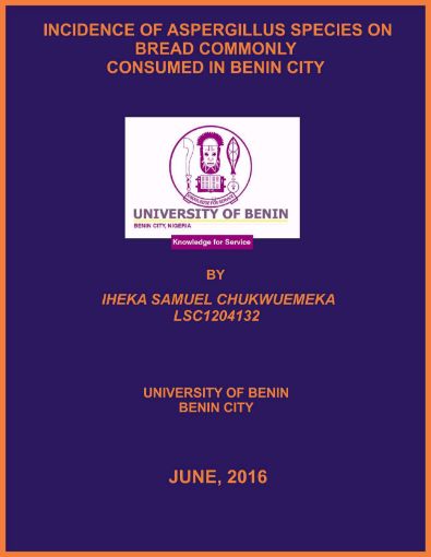 Picture of INCIDENCE OF ASPERGILLUS SPECIES ON BREAD COMMONLY CONSUMED IN BENIN CITY