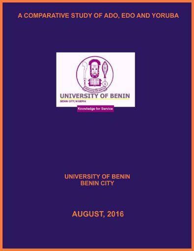 Picture of A COMPARATIVE STUDY OF ADO, EDO AND YORUBA