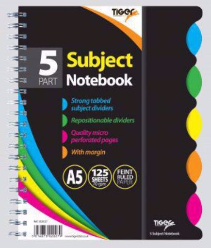 Picture of A5 5 SUBJECT NOTEBOOK