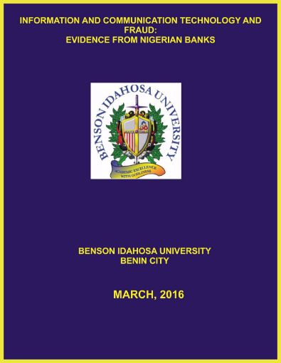 Picture of INFORMATION AND COMMUNICATION TECHNOLOGY AND FRAUD:  EVIDENCE FROM NIGERIAN BANKS