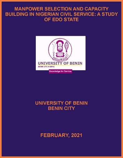 Picture of MANPOWER SELECTION AND CAPACITY BUILDING IN NIGERIAN CIVIL SERVICE: A STUDY OF EDO STATE