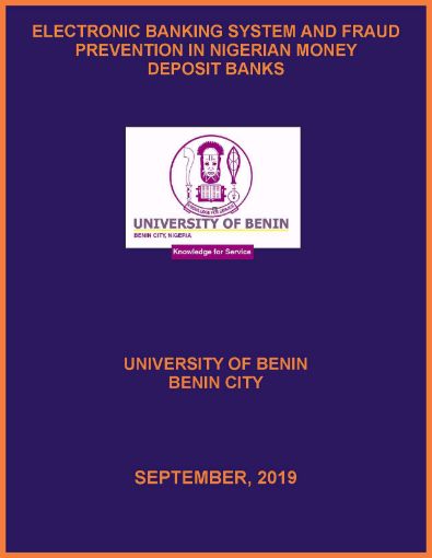 Picture of Electronic Banking System and Fraud Prevention in Nigerian Money  Deposit Banks
