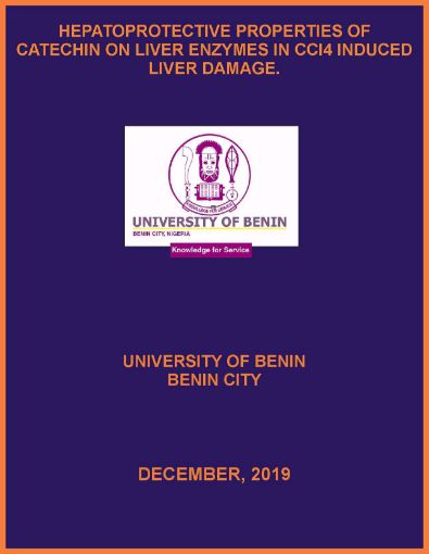 Picture of HEPATOPROTECTIVE PROPERTIES OF CATECHIN ON LIVER ENZYMES IN CCl4 INDUCED LIVER DAMAGE