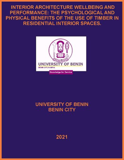 Picture of INTERIOR ARCHITECTURE WELLBEING AND PERFORMANCE: THE PSYCHOLOGICAL AND PHYSICAL BENEFITS OF THE USE OF TIMBER IN RESIDENTIAL INTERIOR SPACES.
