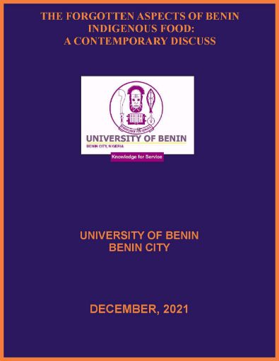 Picture of THE FORGOTTEN ASPECTS OF BENIN INDIGENOUS FOOD:  A CONTEMPORARY DISCUSS