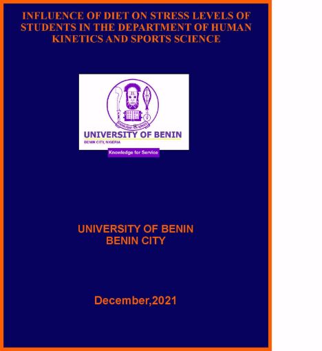 Picture of INFLUENCE OF DIET ON STRESS LEVELS OF STUDENTS IN THE DEPARTMENT OF HUMAN KINETICS AND SPORTS SCIENCE