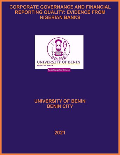 Picture of CORPORATE GOVERNANCE AND FINANCIAL REPORTING QUALITY: EVIDENCE FROM NIGERIAN BANKS