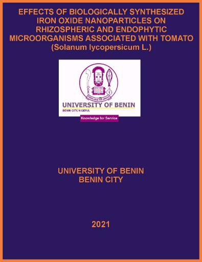 Picture of EFFECTS OF BIOLOGICALLY SYNTHESIZED IRON OXIDE NANOPARTICLES ON RHIZOSPHERIC AND ENDOPHYTIC MICROORGANISMS ASSOCIATED WITH TOMATO (Solanum lycopersicum L.)