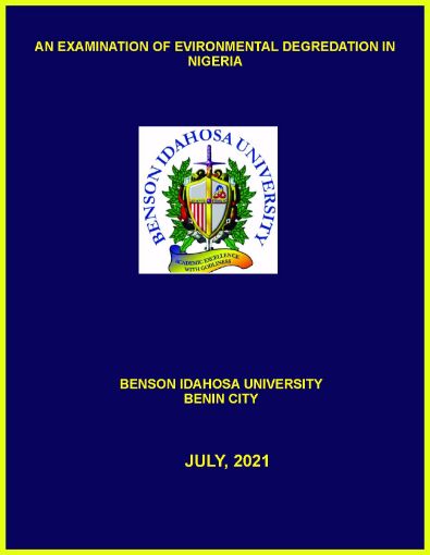 Picture of AN EXAMINATION OF ENVIRONMENTAL DEGREDATION IN NIGERIA