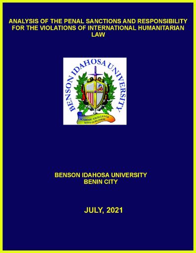 Picture of ANALYSIS OF THE PENAL SANCTIONS AND RESPONSIBILITY FOR THE VIOLATIONS OF INTERNATIONAL HUMANITARIAN LAW