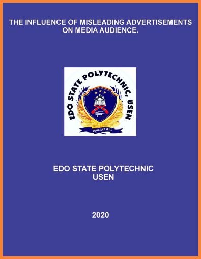 Picture of THE INFLUENCE OF MISLEADING ADVERTISEMENTS ON MEDIA AUDIENCE.