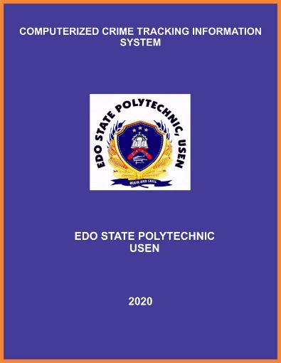 Picture of COMPUTERIZED CRIME TRACKING INFORMATION  SYSTEM