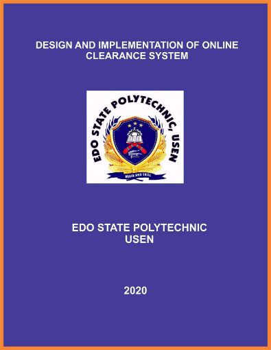 Picture of DESIGN AND IMPLEMENTATION OF ONLINE CLEARANCE  SYSTEM