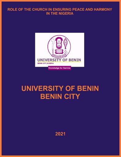Picture of THE ROLE OF THE CHURCH IN ENSURING PEACE AND HARMONY IN NIGERIA