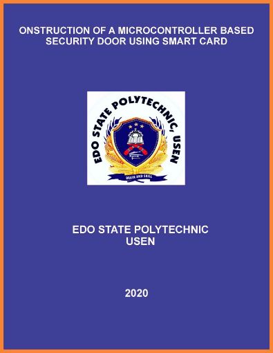 Picture of CONSTRUCTION OF A MICROCONTROLLER BASED SECURITY DOOR USING SMART CARD
