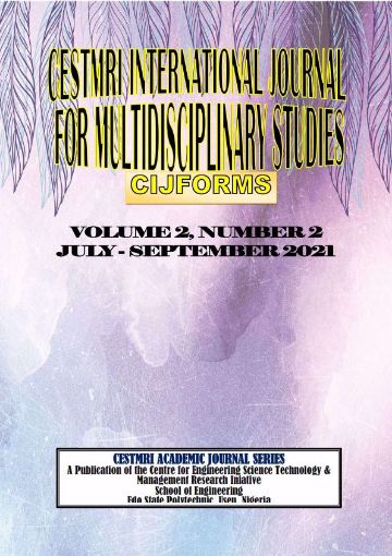 Picture of CESTMRI INTERNATIONAL JOURNAL FOR MULTIDISCIPLINARY STUDIES (CIJFORMS JOURNALS) Volume 2
