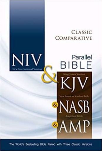 Picture of NIV, KJV, NASB, Amplified, Classic Comparative Parallel Bible, Hardcover: The World’s Bestselling Bible Paired with Three Classic Versions Hardcover