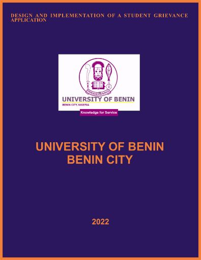 Picture of DESIGN AND IMPLEMENTATION OF A STUDENT GRIEVANCE APPLICATION