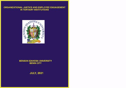 Picture of ORGANIZATIONAL JUSTICE AND EMPLOYEE ENGAGEMENT IN TERTIARY INSTITUTIONS
