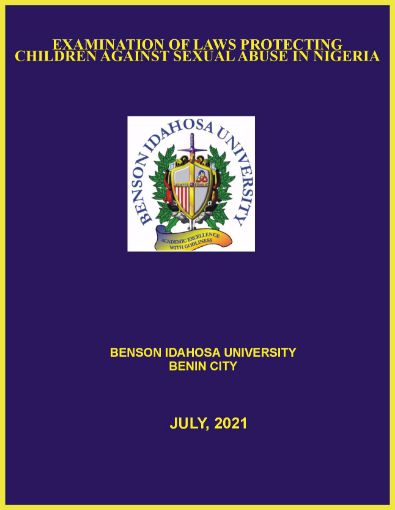 Picture of EXAMINATION OF LAWS PROTECTING CHILDREN AGAINST SEXUAL ABUSE IN NIGERIA