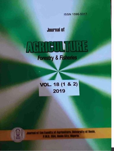 Picture of Journal of Agriculture, Forestry and Fisheries, VOL 18