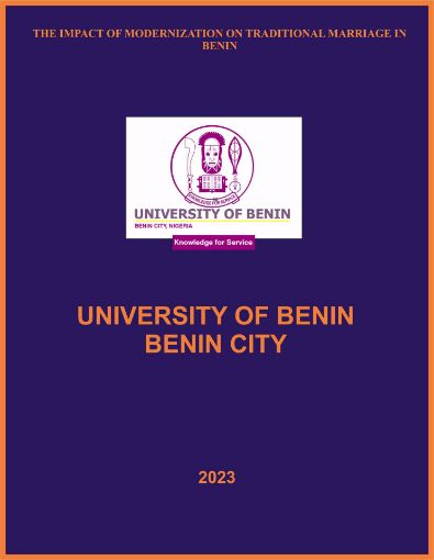 Picture of THE IMPACT OF MODERNIZATION ON TRADITIONAL MARRIAGE IN BENIN