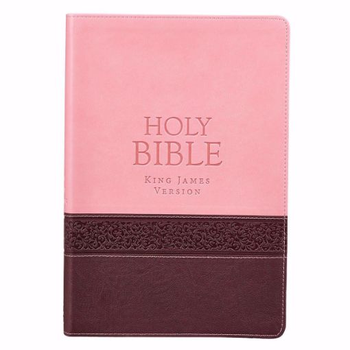 Picture of KJV-THINLINE BIBLE LEATHER PINK -