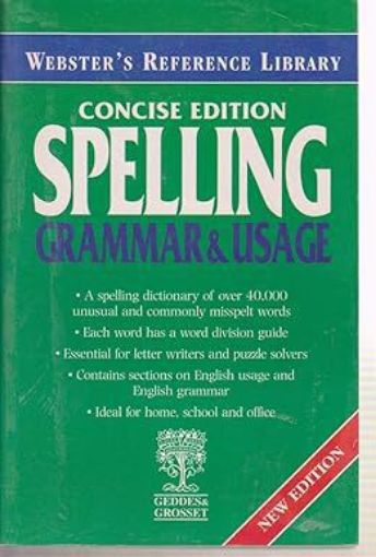 Picture of Websters Spelling Grammar Usage