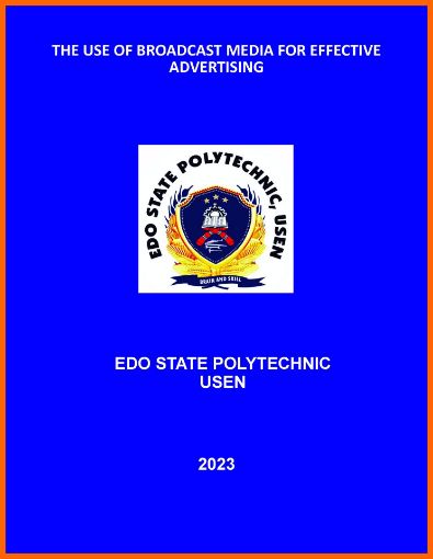 Picture of THE USE OF BROADCAST MEDIA FOR EFFECTIVE ADVERTISING