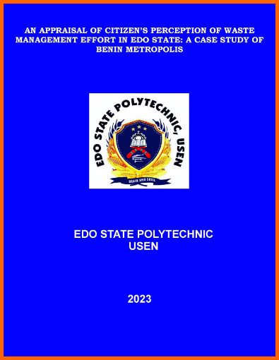 Picture of AN ASSESSMENT OF THE ROLE OF THE NIGERIAN GOVERNMENT IN POVERTY ALLEVIATION: A CASE STUDY OF THE NATIONAL POVERTY ERADICATION PROGRAMME (NAPEP) IN EGOR LOCAL GOVERNMENT AREA OF EDO STATE.