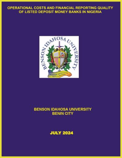Picture of OPERATIONAL COSTS AND FINANCIAL REPORTING QUALITY OF LISTED DEPOSIT MONEY BANKS IN NIGERIA