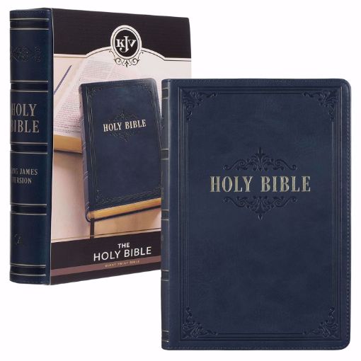 Picture of KJV-GIANT PRINT BIBLE-BLUE