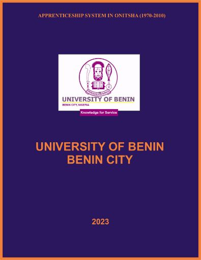 Picture of APPRENTICESHIP SYSTEM IN ONITSHA (1970-2010)