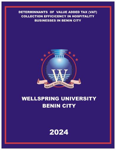 Picture of DETERMINNANTS  OF  VALUE ADDED TAX (VAT) COLLECTION EFFICICENCY IN HOSPITALITY BUSINESSES IN BENIN CITY