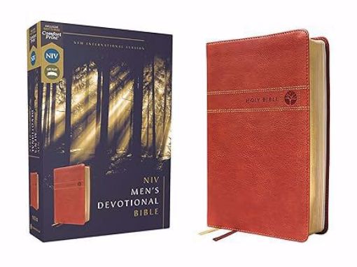 Picture of NIV, Men's Devotional Bible (By Men, for Men), Leathersoft, Brown, Comfort Print